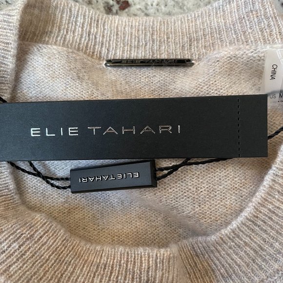Cashmere Tie Waist Sweater from Elie Tahari - Picture 5 of 10